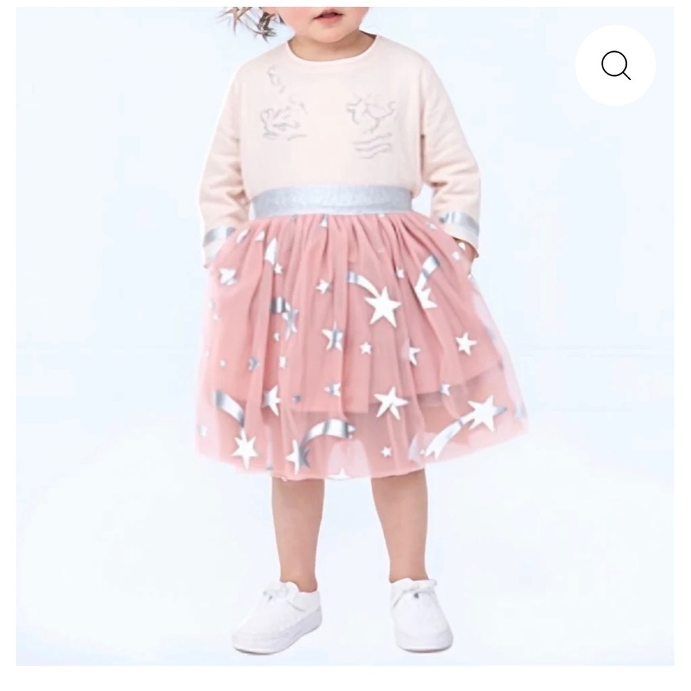 Stella McCartney Pink and Silver Star Skirt